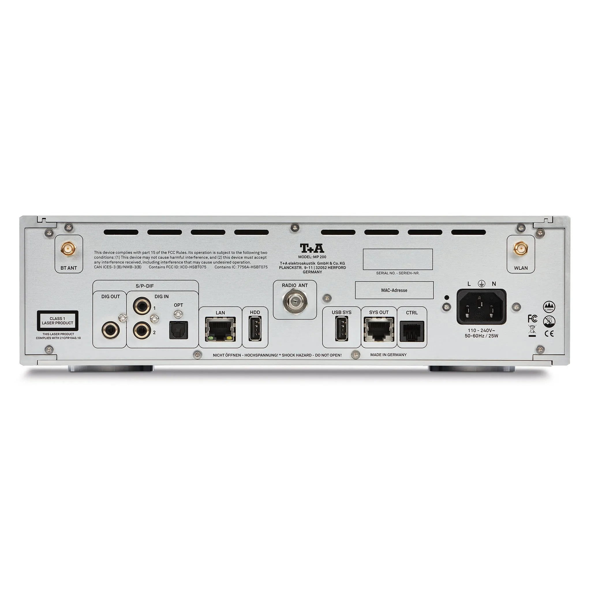 T A Elektroakustik MP 200 Multi Source Streamer / CD Player
